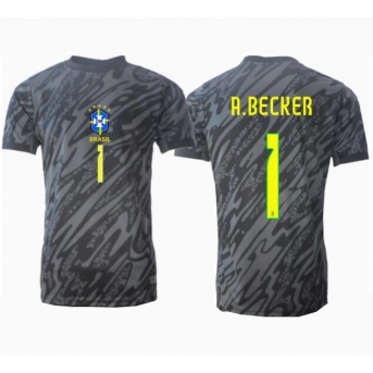 Brasile Alisson Becker #1 Portiere Maglia Gara Trasferta Repliche Copa America 2024